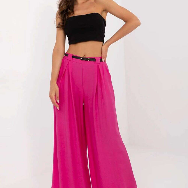 Women Palazzo Trousers Model 213061 Pink Lightweight