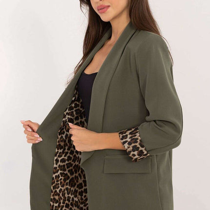 Women Polyester Casual Jacket Long Sleeve Standard Fit - Très Elite