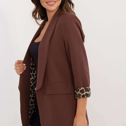 Women Polyester Casual Jacket Long Sleeve Standard Fit - Très Elite