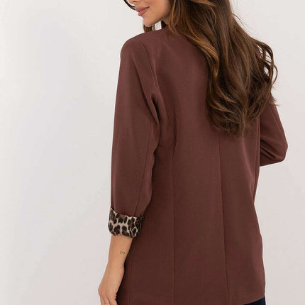 Women Polyester Casual Jacket Long Sleeve Standard Fit - Très Elite