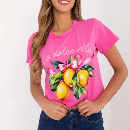 Women T Shirt Model 209681 Soft Cotton Elastane Tee - Très Elite