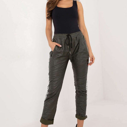 Women Trousers 201873 Eco Leather Pants for Everyday Wear - Très Elite