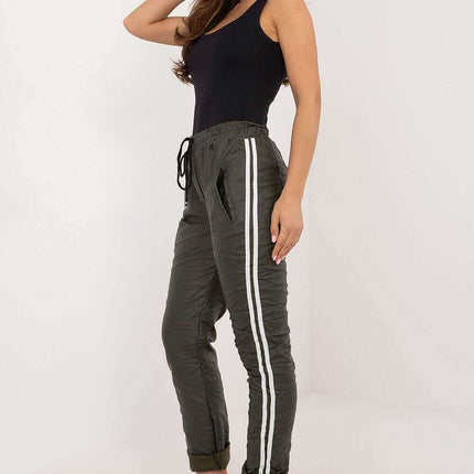 Women Trousers 201873 Eco Leather Pants for Everyday Wear - Très Elite