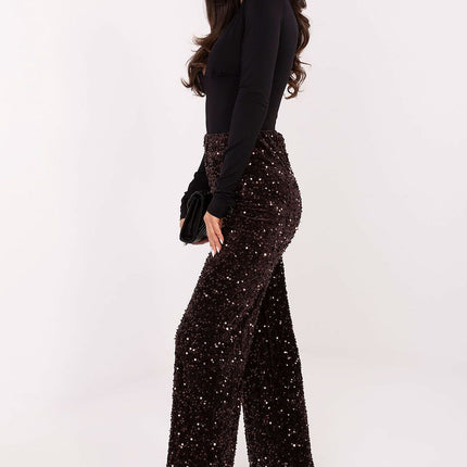 Women Trousers Model 203163 With Sequin Detail Subtle Shine - Très Elite