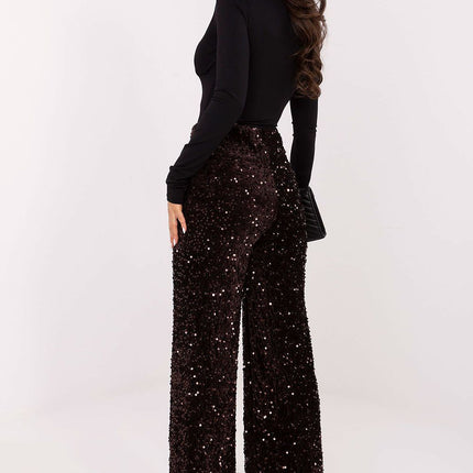 Women Trousers Model 203163 With Sequin Detail Subtle Shine - Très Elite