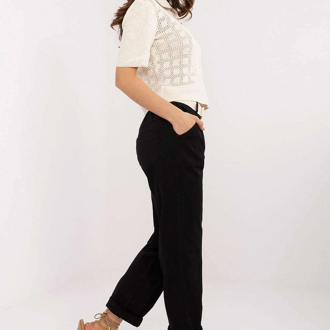 Women Trousers Model 208689 Black Polyester Blend Comfort