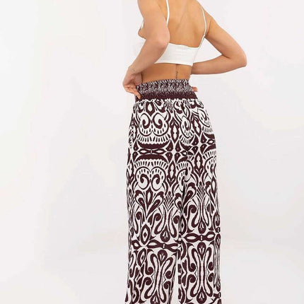 Women Trousers Model 213600 Brown Lightweight Boho Style - Très Elite