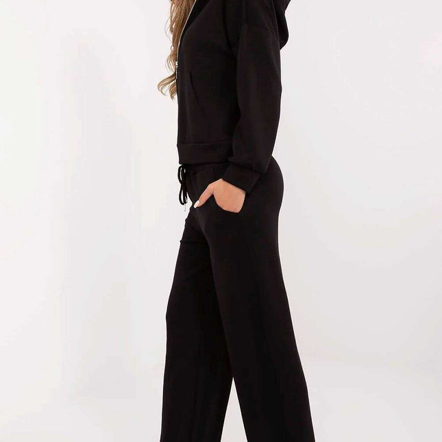 Women Two Piece Tracksuit Set 208985 Zip Hoodie Soft Touch