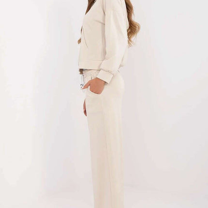 Women Two Piece Tracksuit Set 208985 Zip Hoodie Soft Touch - Très Elite