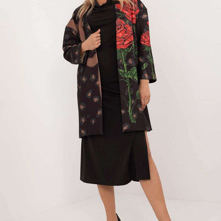 Women Unbuttoned Transitional Coat 201599 Casual Lightweight - Très Elite