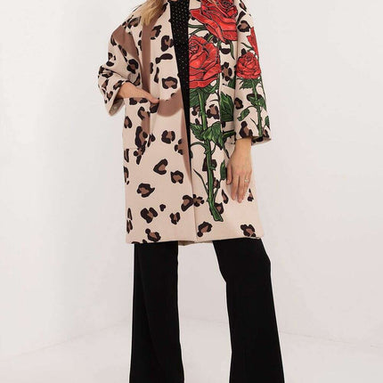 Women Unbuttoned Transitional Coat 201599 Casual Lightweight - Très Elite