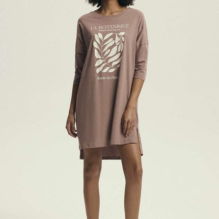 Women's 100% Cotton Nightshirt – Loose Fit, Breathable & Stylish - Très Elite