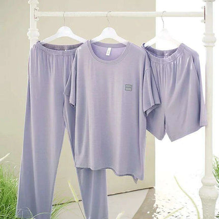 Women’s 3-Piece Modal Lounge Set with Chest Pad - Très Elite