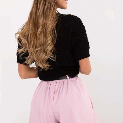 Womens Bell Cut Shorts 209179 Viscose Elastane Elegant - Très Elite