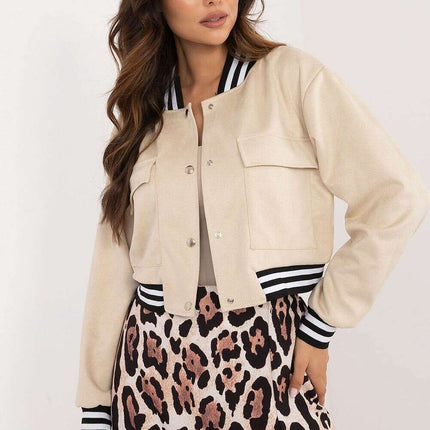Womens Bomber Jacket 201783 Fall Winter Polyester Blend - Très Elite
