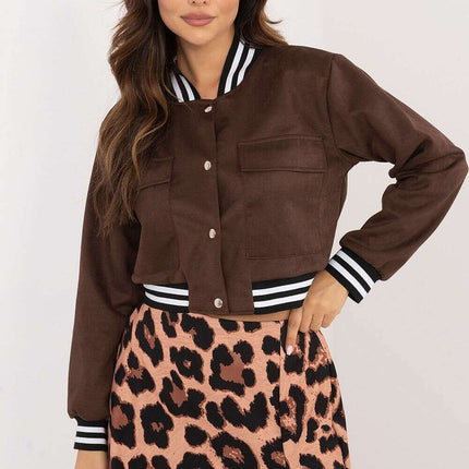 Womens Bomber Jacket 201783 Fall Winter Polyester Blend - Très Elite