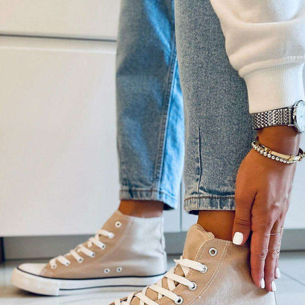 Women's Canvas Comfort Sneakers - Model 170656 - Très Elite