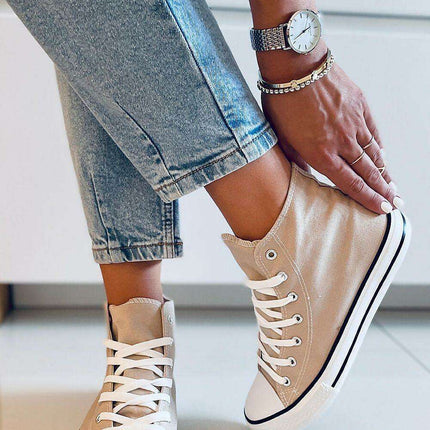 Women's Canvas Comfort Sneakers - Model 170656 - Très Elite