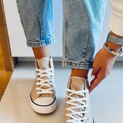 Women's Canvas Comfort Sneakers - Model 170656 - Très Elite