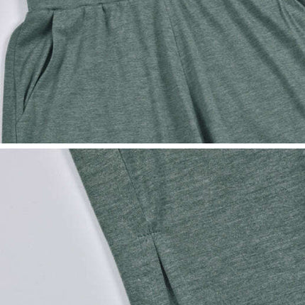 Women's Casual Casual Knit Trousers Tied Open Slits - Très Elite