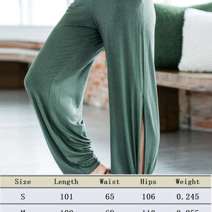 Women's Casual Casual Knit Trousers Tied Open Slits - Très Elite