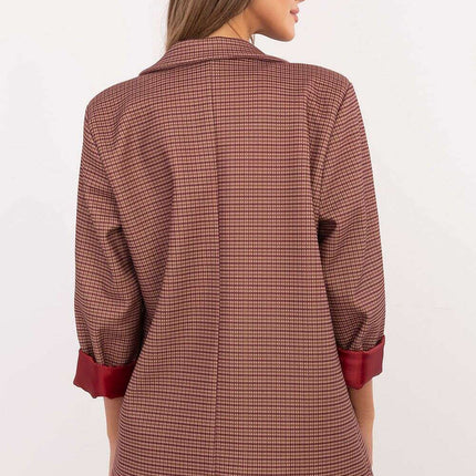 Womens Casual Jacket 203950 Red For Everyday Wear Style - Très Elite
