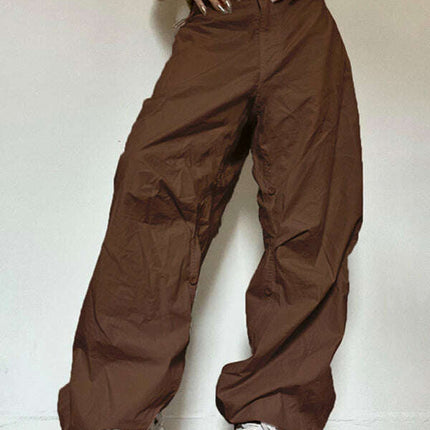 Women's Casual Straight Leg Loose Bandage Waist Street Trend Overalls - Très Elite