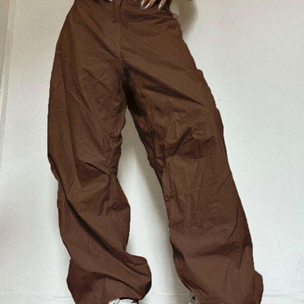 Women's Casual Straight Leg Loose Bandage Waist Street Trend Overalls - Très Elite
