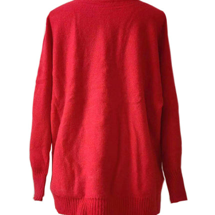 Women's Christmas casual bat sleeve letter knitted sweater - Très Elite