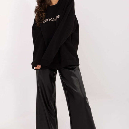 Women’s Cotton Elastane Sweatshirt – Classic Fit & Elegant Embroidery - Très Elite
