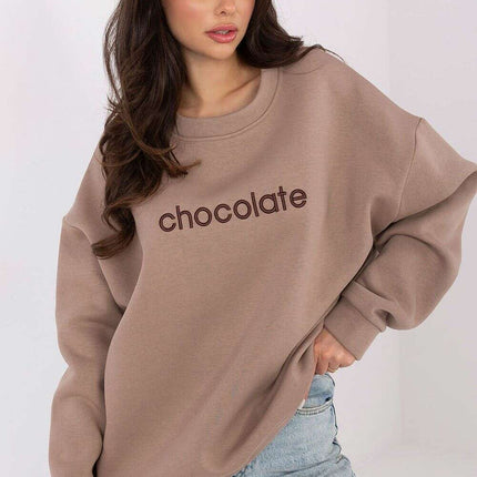Women’s Cotton Elastane Sweatshirt – Classic Fit & Elegant Embroidery - Très Elite