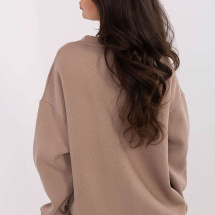 Women’s Cotton Elastane Sweatshirt – Classic Fit & Elegant Embroidery - Très Elite
