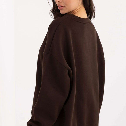 Women’s Cotton Elastane Sweatshirt – Classic Fit & Elegant Embroidery - Très Elite