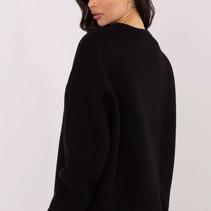 Women’s Cotton Elastane Sweatshirt – Classic Fit & Elegant Embroidery - Très Elite