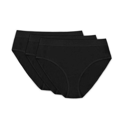 Women’s Cotton Thong Set – 3 Pack (Beige, Black, White) - Très Elite