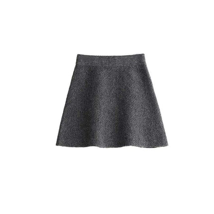 Women's Cozy Cardigan and A-line Skirt Ensemble for Spring - Très Elite