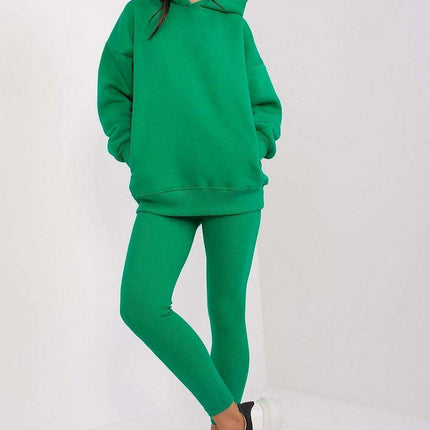 Women's Cozy Lounge Wear Ensemble with Ribbed Details