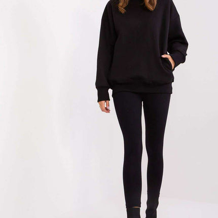 Women's Cozy Lounge Wear Ensemble with Ribbed Details