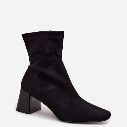 Women's Eco Suede Ankle Boots – Side Zipper & Modern Stitching - Très Elite