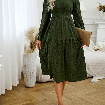 Women's Elegant Commuting Round Neck Dress - Très Elite