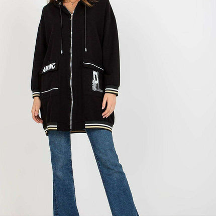Women’s Extended Length Hooded Zip Sweatshirt - Très Elite