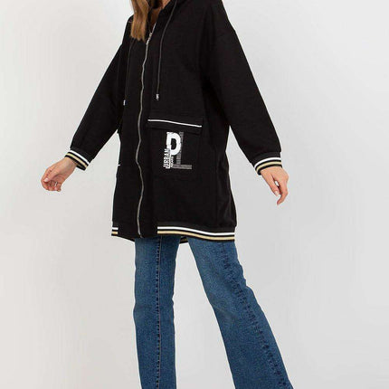 Women’s Extended Length Hooded Zip Sweatshirt - Très Elite