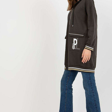Women’s Extended Length Hooded Zip Sweatshirt - Très Elite
