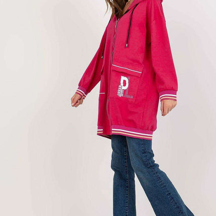 Women’s Extended Length Hooded Zip Sweatshirt - Très Elite