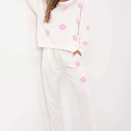 Womens Floral Tracksuit Set Model 209492 Polyester Blend - Très Elite