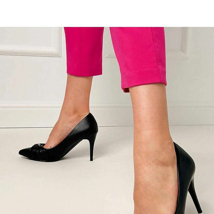 Women’s High Heels – Pointed Toe, Zirconia Detail, 9cm Heel - Très Elite