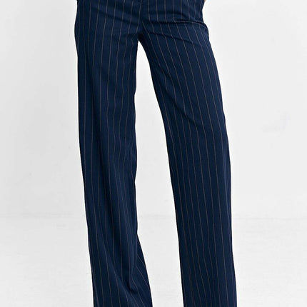 Womens High Waist Bootcut Trousers Model 199716 Stripes - Très Elite