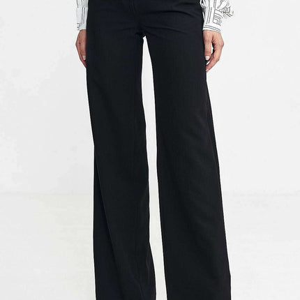 Womens High Waist Bootcut Trousers Model 199716 Stripes - Très Elite