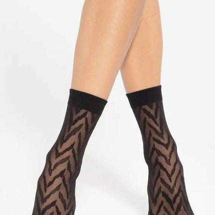 Women's Knee High Socks 20 Den – Subtle Pattern & Comfort Fit - Très Elite