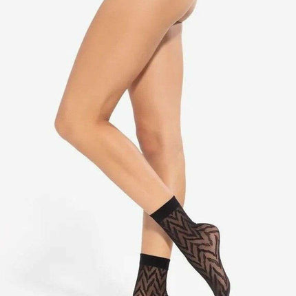 Women's Knee High Socks 20 Den – Subtle Pattern & Comfort Fit - Très Elite